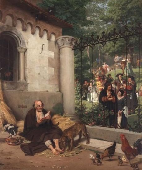 Eduard von Gebhardt Lazarus and the Rich Man oil painting image